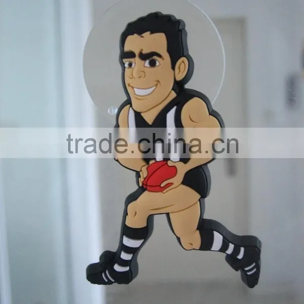 Suction Cup Football Character Soccer Character Figurine for Window photo-2