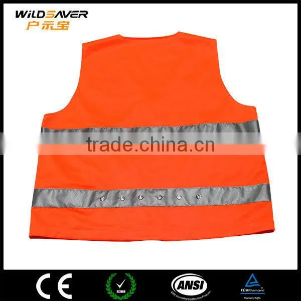Led Strip Red Safety Vest Fishing Wear Warning Dark Night photo-5
