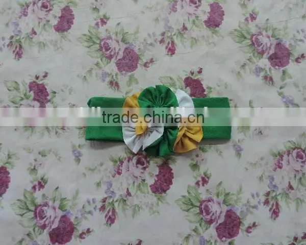 2016 Newest and Fashion Elastic Hair Band,three Flower Shape Headband,bright Colorful Hair Band With Elastic photo-2