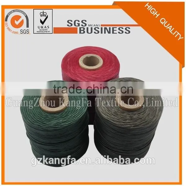 High Quality Good Price 100% Polyester 210d/1x16 Flat Braid Waterproof Footwear Waxed Thread photo-3