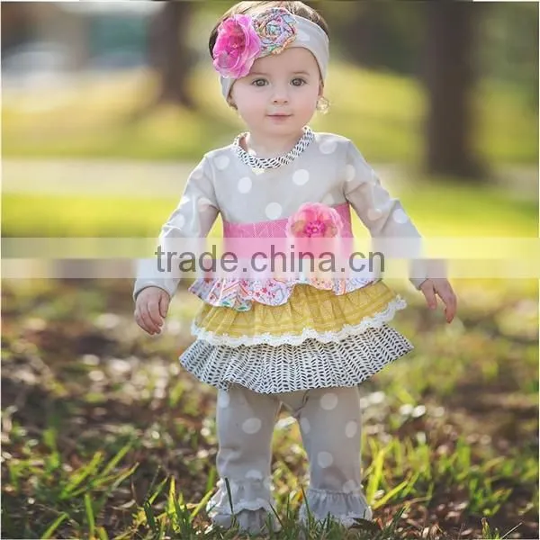 Mustard Pie New Design Boutique Kids Romper Fall Winter Toddler Baby Girl Romper photo-2