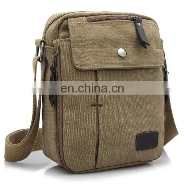 Vintage Canvas School Military Shoulder Bag Messenger Bag Men photo-3
