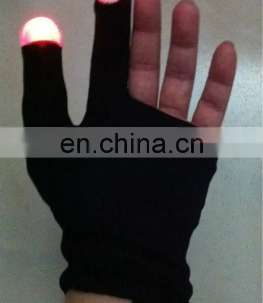 Red LED Gloves