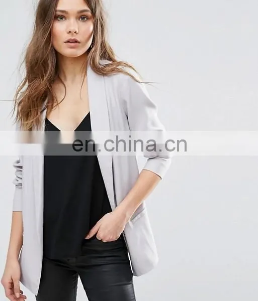 Hot European Style Winter/autumn Fasion Women's MD-LONG Suit Jacket Office Suits Coat photo-2