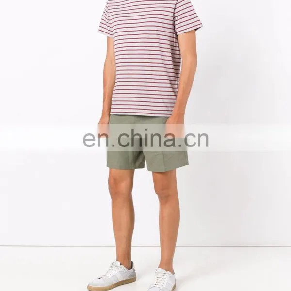 Grey Cotton Striped T-shirt From What we Sew Featuring Short Sleeves photo-3