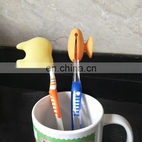 2018 Amazon Hot Sale Silicone wall mount toothbrush holder with cover /toothbrush and toothpaste holder cover