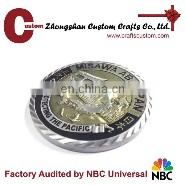Custom Antique Silver Japan Knight Old Challenge Coin photo-2