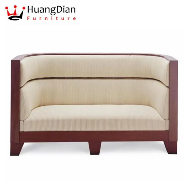 High Back Restaurant Furniture Wood Frame Sofa Booth (HD663)