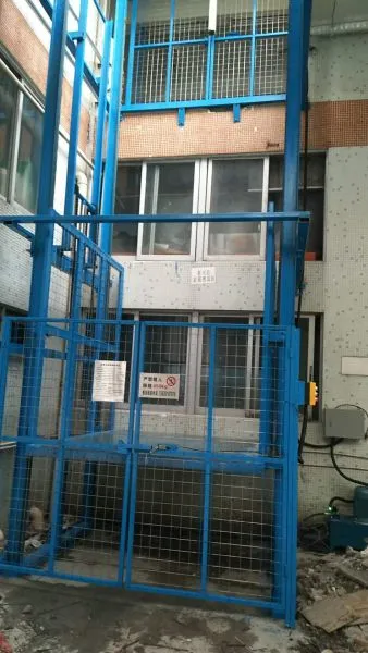 Anti-falling Wire Rope Electric Goods Lift Hydraulic Lift Elevator photo-2