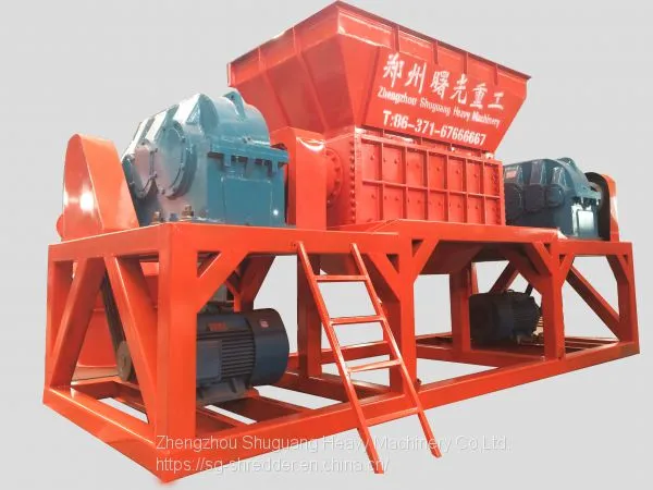 Aluminum Cans Waste Cardboard Crinkle Cut Paper Steel Scrap Copper Wire Shredder Machine