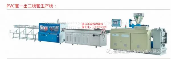 PVC Pipe One Out Two Extruder Equipment