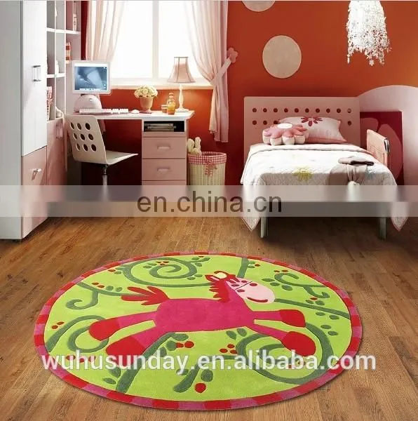 2017 Hot Sale Tianjin Factory Handtufted Floor Kids Shaggy Carpet photo-3