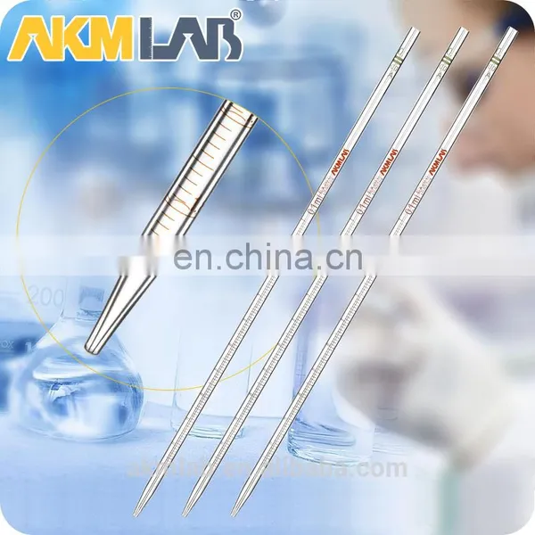 AKMLab Laboratory 0.1ml-50ml Clear Glass Transfer Measuring Pipette photo-3