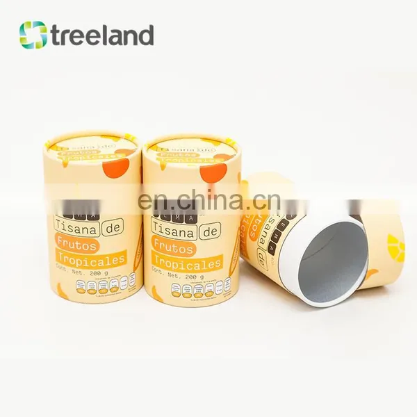 Food Grade Cylinder Box Tea Paper Tube Carton Tube With Custom Print photo-2