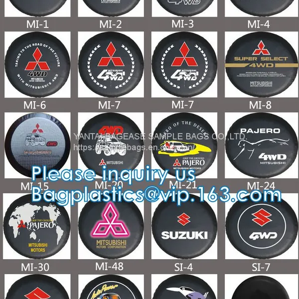 Custom Car Wheel Spare Wheel Cover Tyre, Spare Tire Cover, PVC, PU, Oxford, Nylon, Pajero Spare Tire Cover photo-4