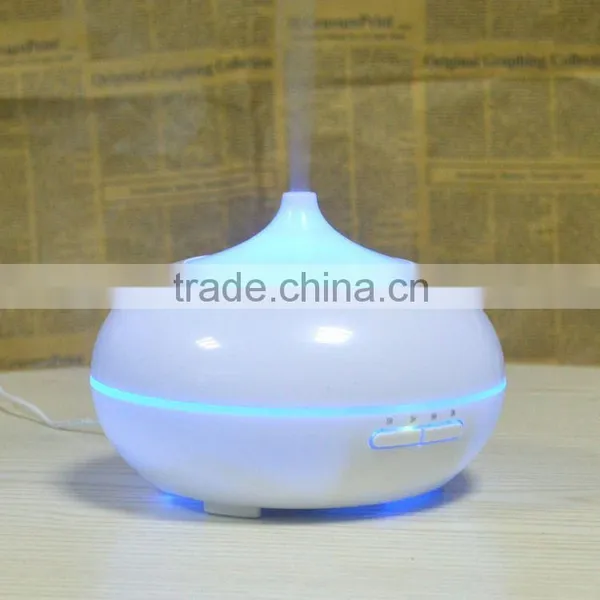 300ml Wooden Oil Diffuser Ultrasonic Cool Mist Air Humidifier With 7 Color LED Lights photo-3