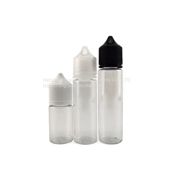 Plastic Pet 05 Transparent E-Liquid E-Juice Mechanical Dropper Packaging Bottle With Screw Cap photo-4
