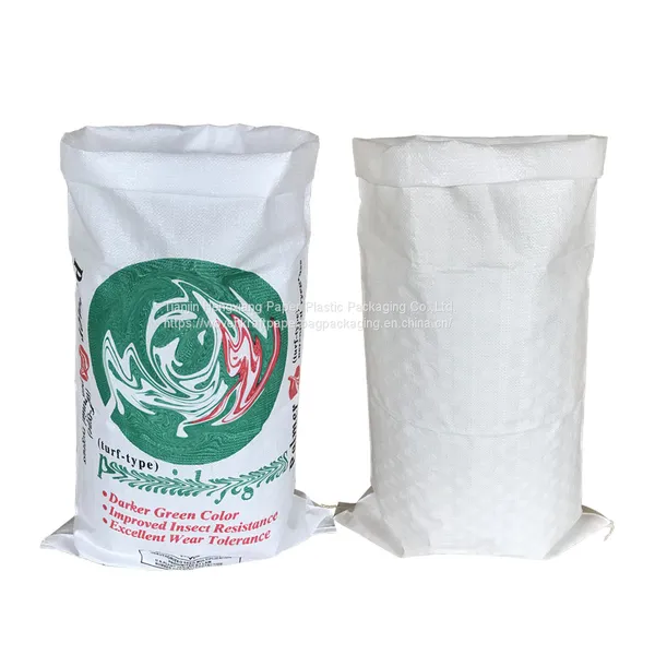 50kg Empty Plastic Packaging Virgin PP Laminated Polypropylene Woven Sacks for Rice Packing Bags photo-2