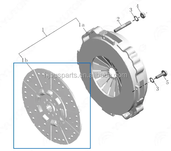 China Factory FD430A-1601200 Clutch Disc Assy Bus Auto Brake Discs photo-4