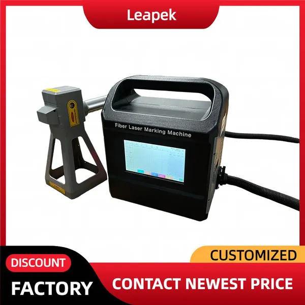 20w 30w 50w Handheld Battery Model Fiber Laser Marking Machine for Aluminum Steel Jewelry Engraving Printing Machinery