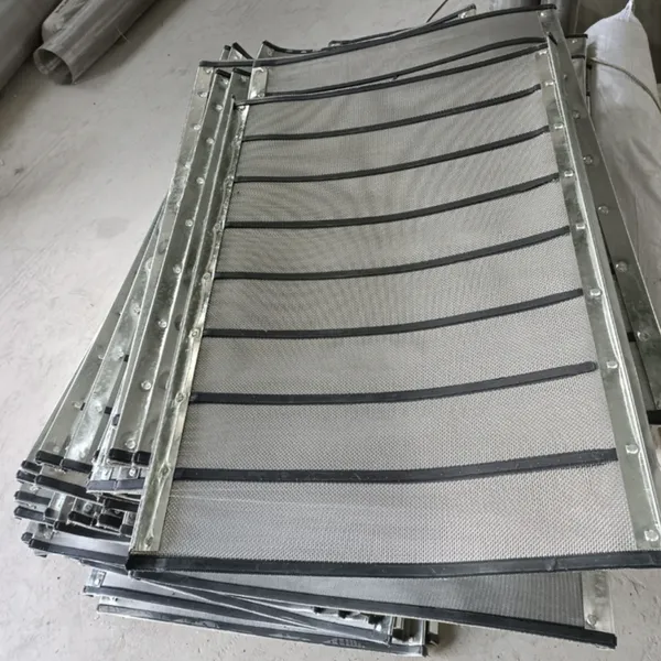 Heavy Duty Hook-strip Composite Shaker Screen 40-100 Mesh Welded Frame for Mining photo-5