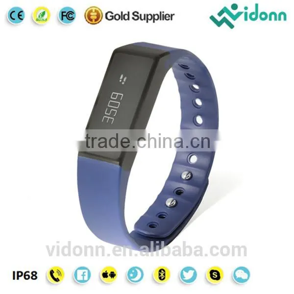 Factory Price! Vidonn X6S IP68 Waterproof Detachable Notifications 15 Days USB 2.0 Free App Bluetooth 4.0 ce Rohs Smart Watch