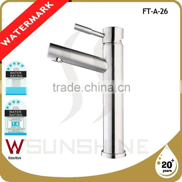FT-A-26A Australia Style Stainless Steel Basin Faucet for Export