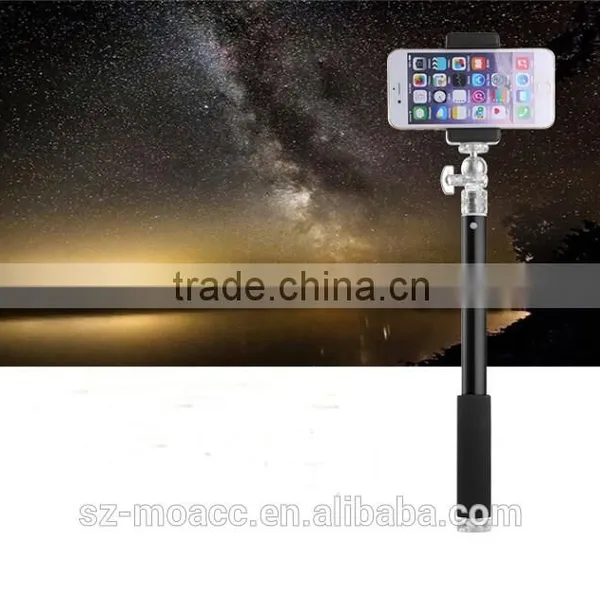Crystal Interface Aluminum Selfie Stick With Bluetooth Shutter Button photo-5