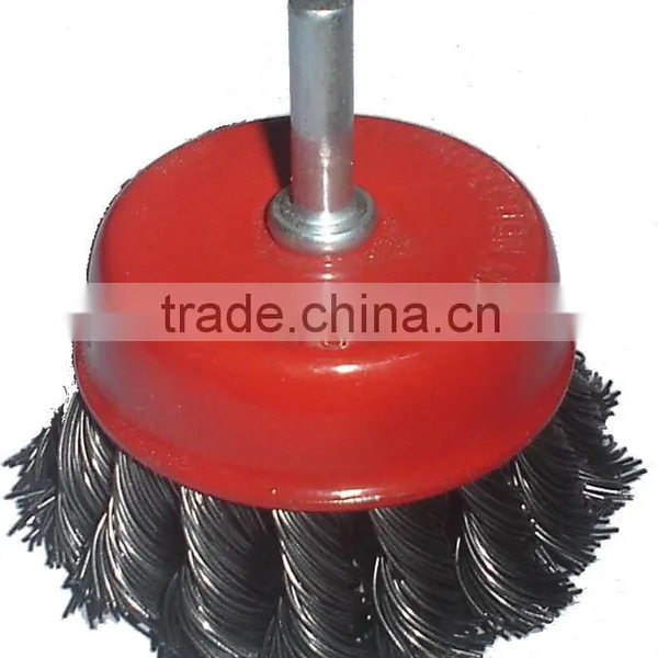 TWISTED KONT CUP BRUSH WITH SHAFT
