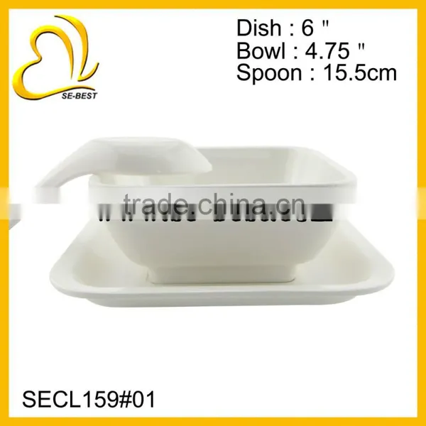 WHITE PLASTIC TABLEWARE FOR DESSERT,; DESSERT BOWL photo-2