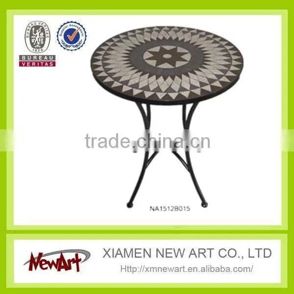 Living Room Metal Mosaic Furniture Patio Outdoor Metal Garden Furniture Set