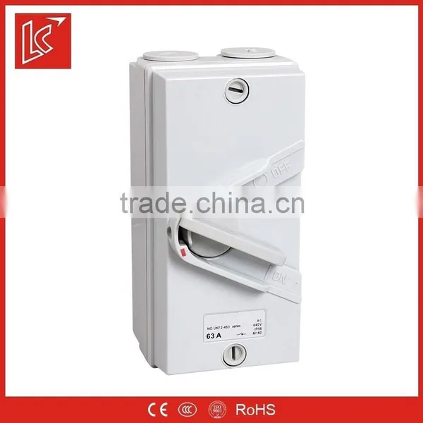 Ukf Weather Protected Isolating Switch,isolator Switches 1P20A,2P35A,3P63A,4P20A