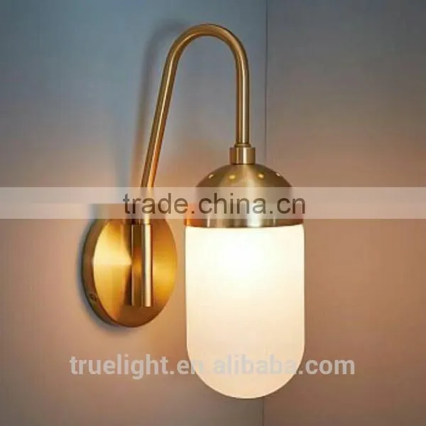 Loft Industrial Vintage Wall Light With Glass and Brass Metal Wall Light Lamp Lights