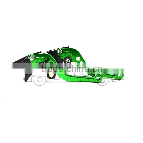 BJ-LS-002 Custom Green Short Motorcycle Cnc Clutch Brake Levers for ZX6R / ZX636R / ZX6RR photo-6