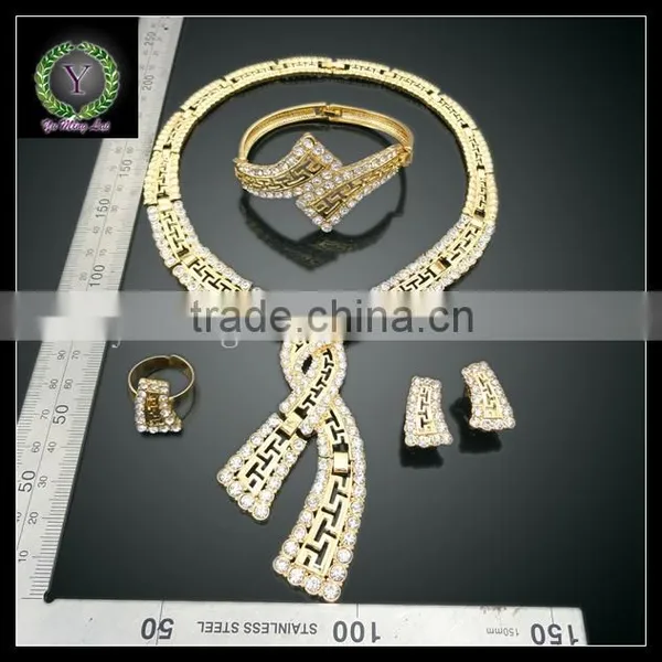 New Arrival 4pcs/set 18K Gold Plated Jewelry Set for Woman Bag and Dress,jewelry Set AHK1092 Supplier's Choice photo-2