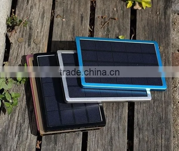 AWC608 10000mah Universal Solar Panel Slim Charger Tablet Mobile Charger Solar photo-3