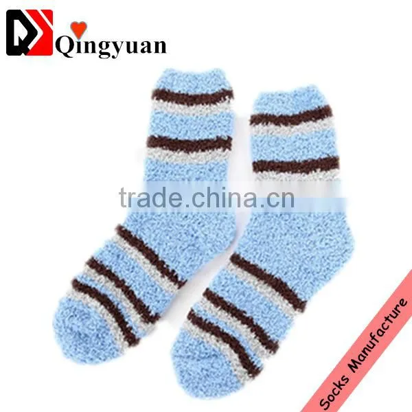 Custom Soft Towel Cotton Wholesale Stripe High Quality Children Terry Socks photo-3