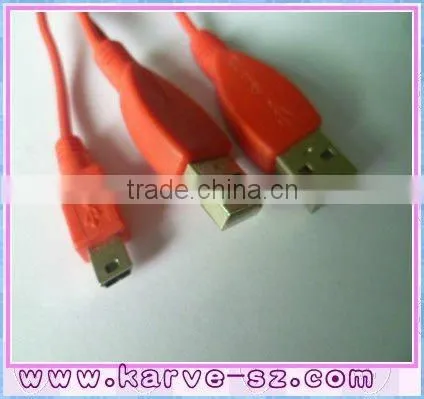 USB mp3 data cable/usb y type cable