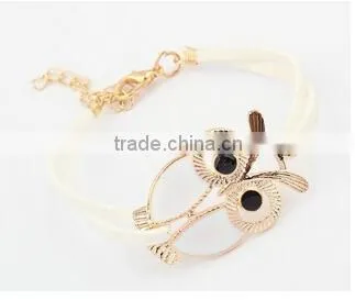 >>New Arrival SW16481 Cute Promotion Owl Charm Bracelet/ photo-3