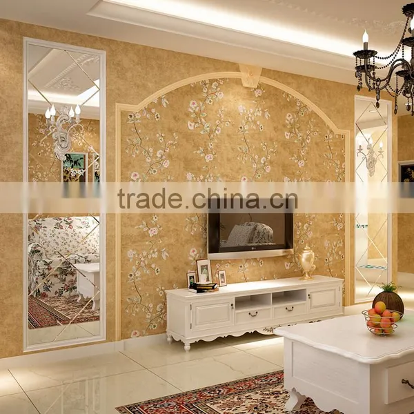 American Design Flower Multicolored Decoration Home Wallpaper photo-3