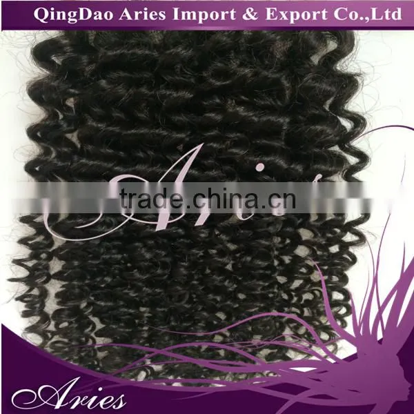 New Arrival Brazilian Virgin Hair Lace Closure , Virgin Brazilian Loose Wave Spiral Curly Closure photo-4