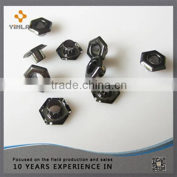 Black Brass Shoe Lace Eyelets photo-2