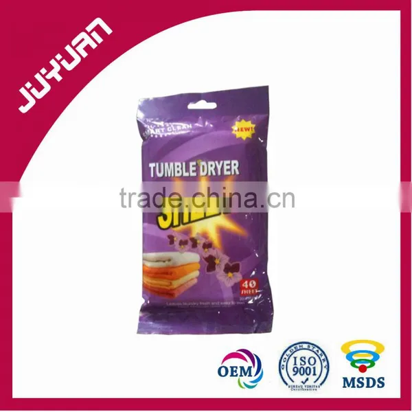 Softeners Dryer Sheets for Cloth Tumbler Dryer Fragrance Sheet Wipes OEM