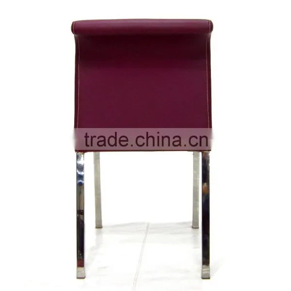 Stainless Steel Legs Low Back Dining Room Chair for Sale photo-4