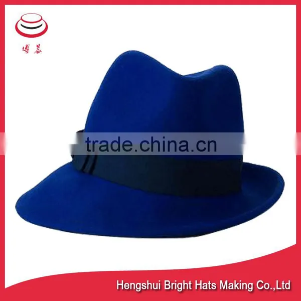 Fashionable Wool Felt Trilby Hat photo-2