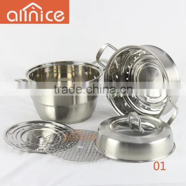 Allnice Brand Luxury Stainless Steel Multilayer Steamer photo-4