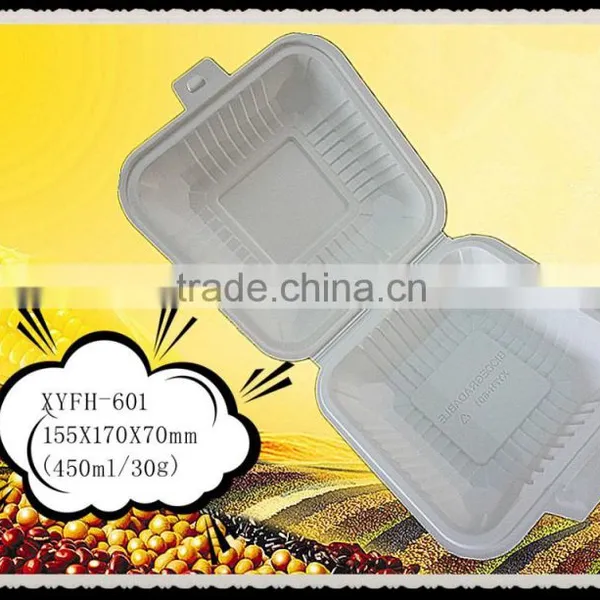 Cornstarch Biodegradable Disposable Take Away Lunch Boxes 1000ml photo-3