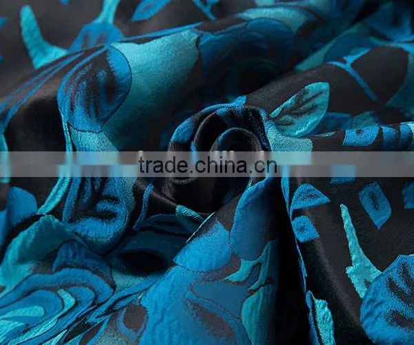 Party Dress Fabric High Denisty Fashional Polyester Dobby Satin Fabric photo-3