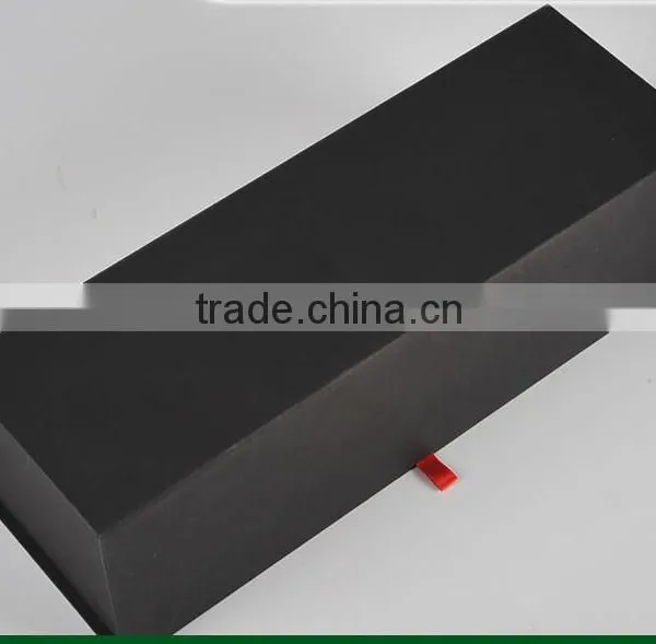 Matt Black Cardboard Wine Paper Box photo-2