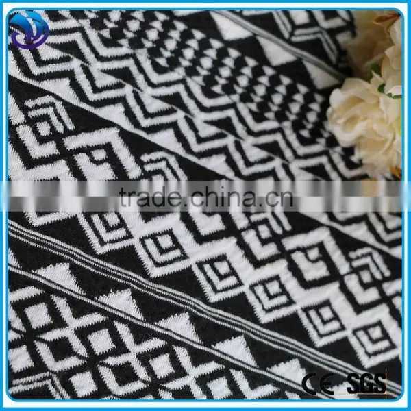 Hot Sell Geometrical Figure Ployester Spandex Fashion Jacquard Fabric photo-2